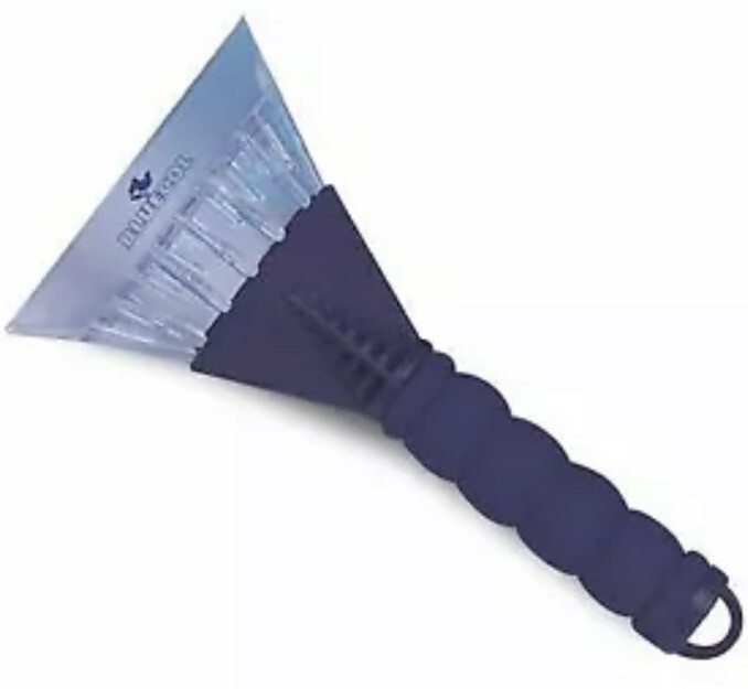 Ice Scraper With A Soft Handle.