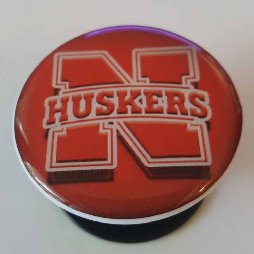 Popsockets Replacement Tops 3D Bubble Logos and Stand - Nebraska