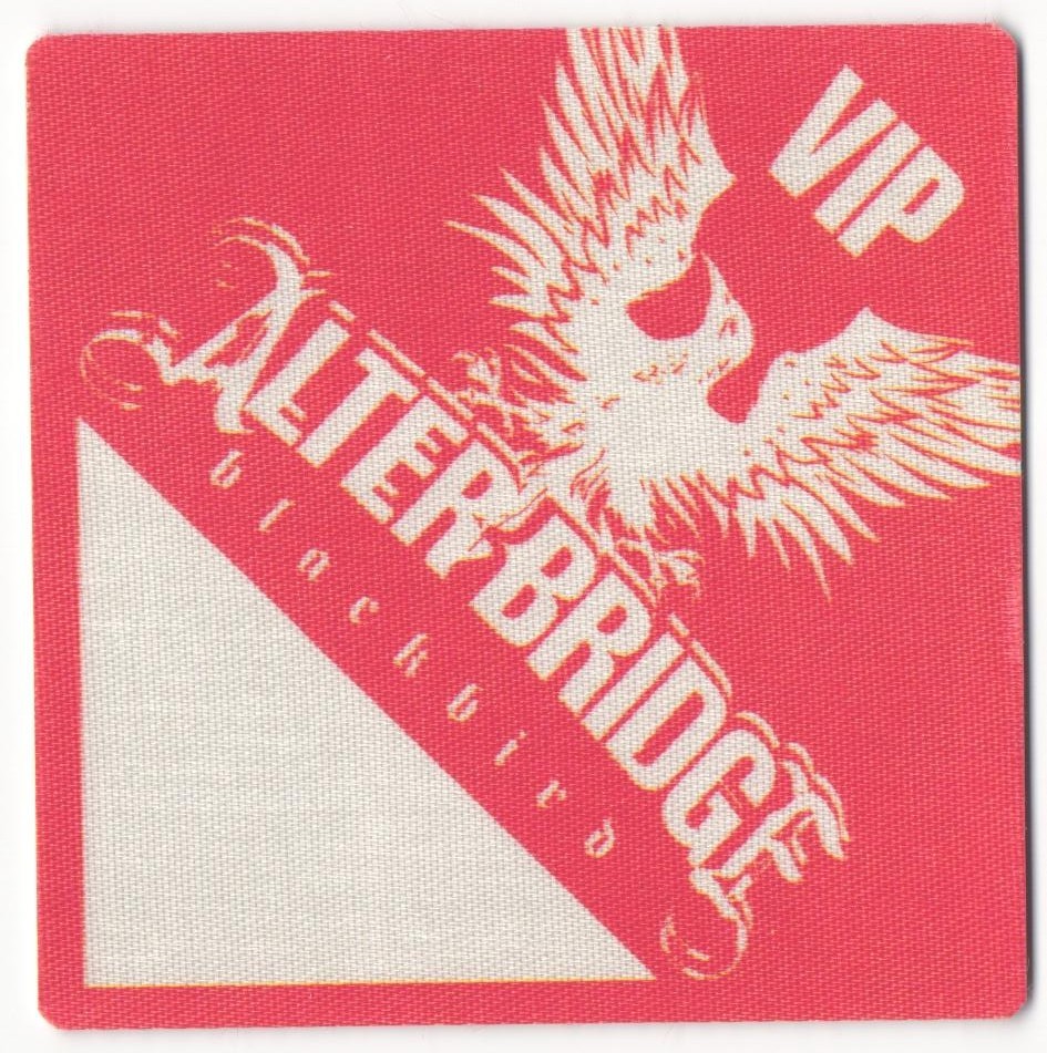 2007 Alter Bridge Concert VIP Backstage Pass Blackbird
