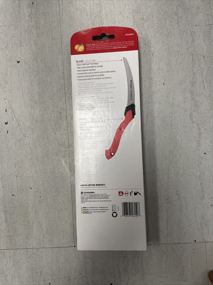 Tools 10inch Razortooth Folding Pruning Designed For Single Use Curved Blade Han