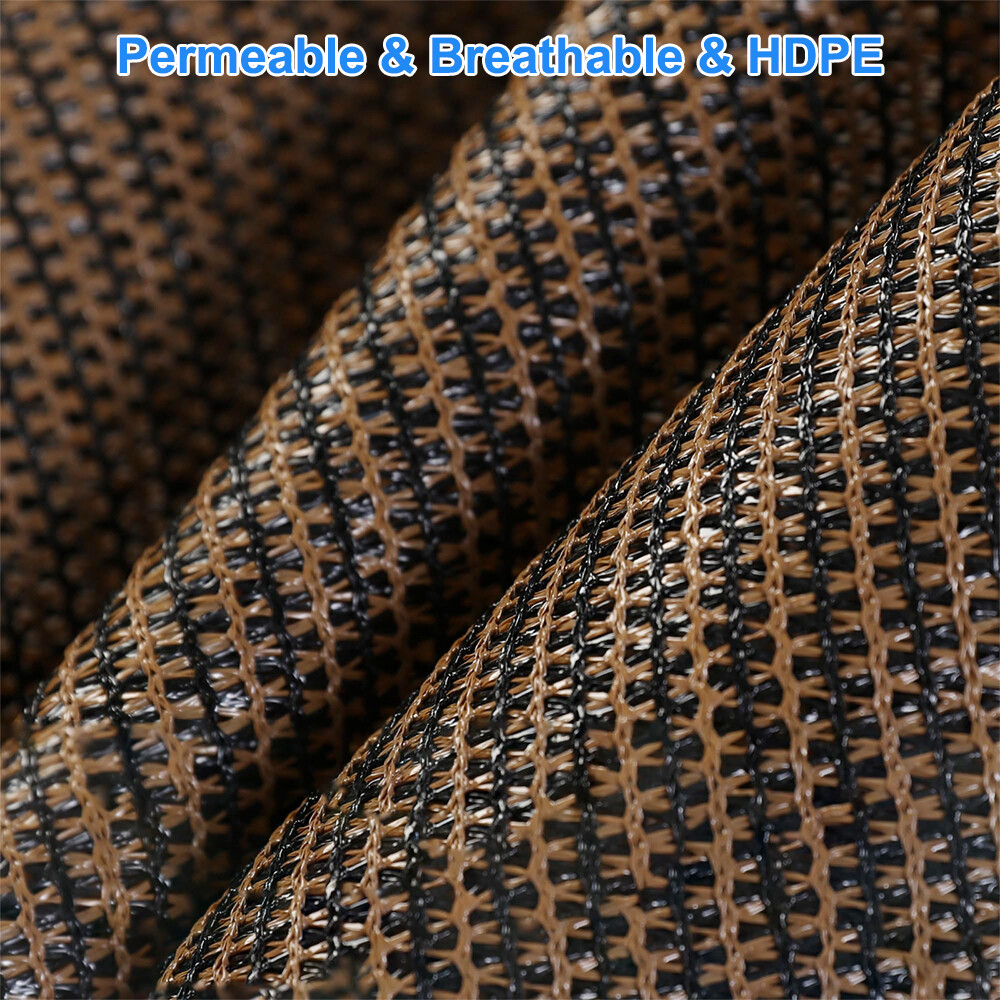 90% Sun Shade Cloth With Grommets Pergola Cover Canopy Outdoor Privacy Screen