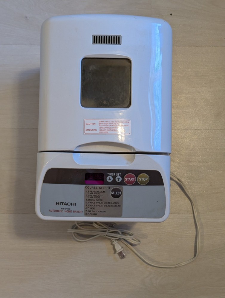 Hitachi Automatic Home Bakery Bread Maker Machine HB-D102 Tested Refurbished