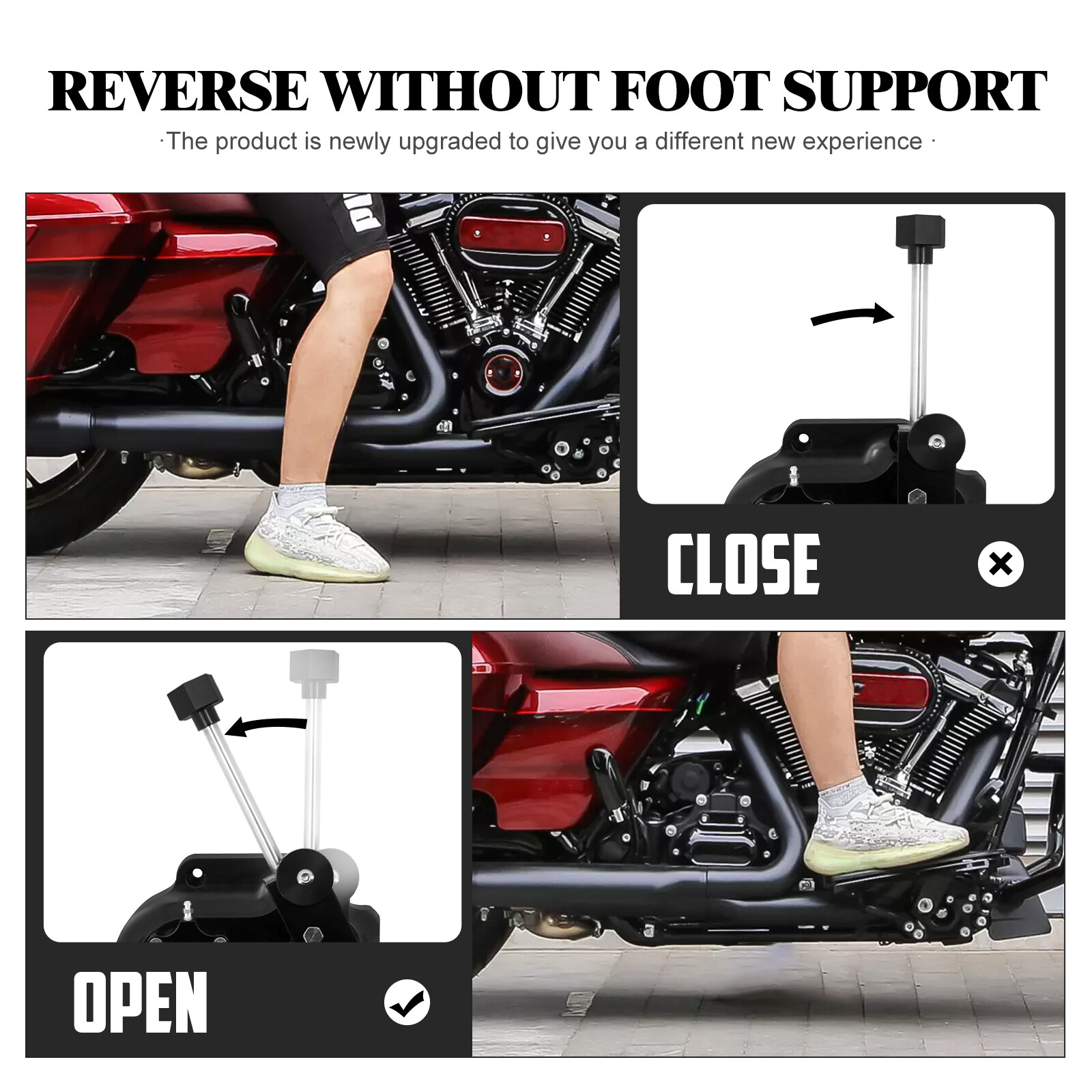 Transmission Gear Black Reverse Clutch Foot Control Fit For Harley Touring 14-20