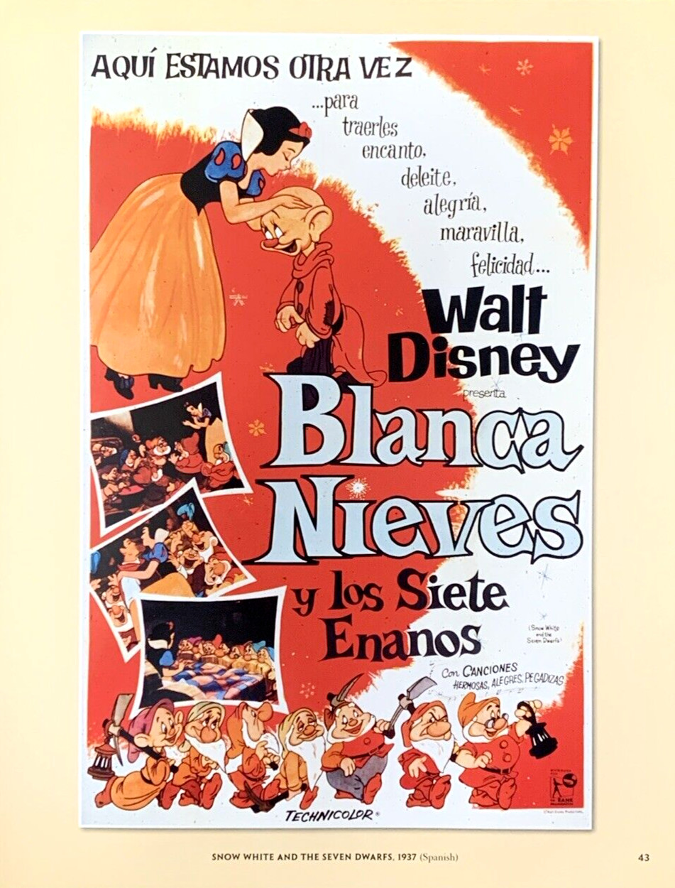 Snow White Blanca Nieves Los Siete Enanos 1937 Spanish Movie Poster #0033