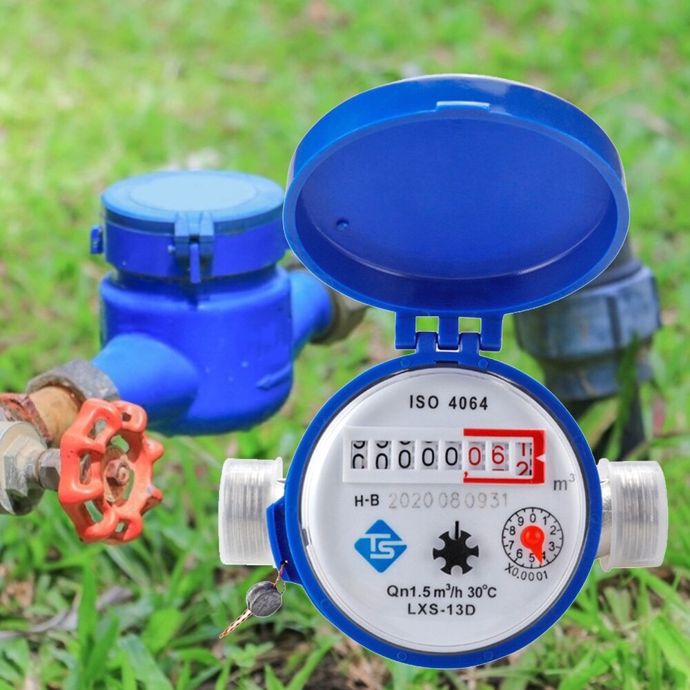 Cold Smart Water Meter Rotary Wing E-Type Digital Display Pointer Counter Tool