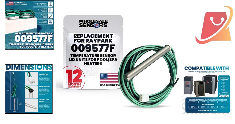 Pool Spa Water Temperature Sensor Replacement High-Quality Compatible 12