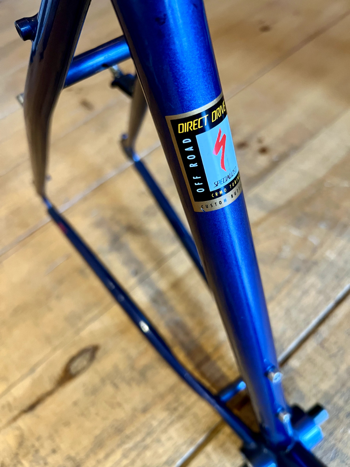 Vintage 90s Specialized Rock Hopper 18" Steel Mountain Bike Frame Purple Fade