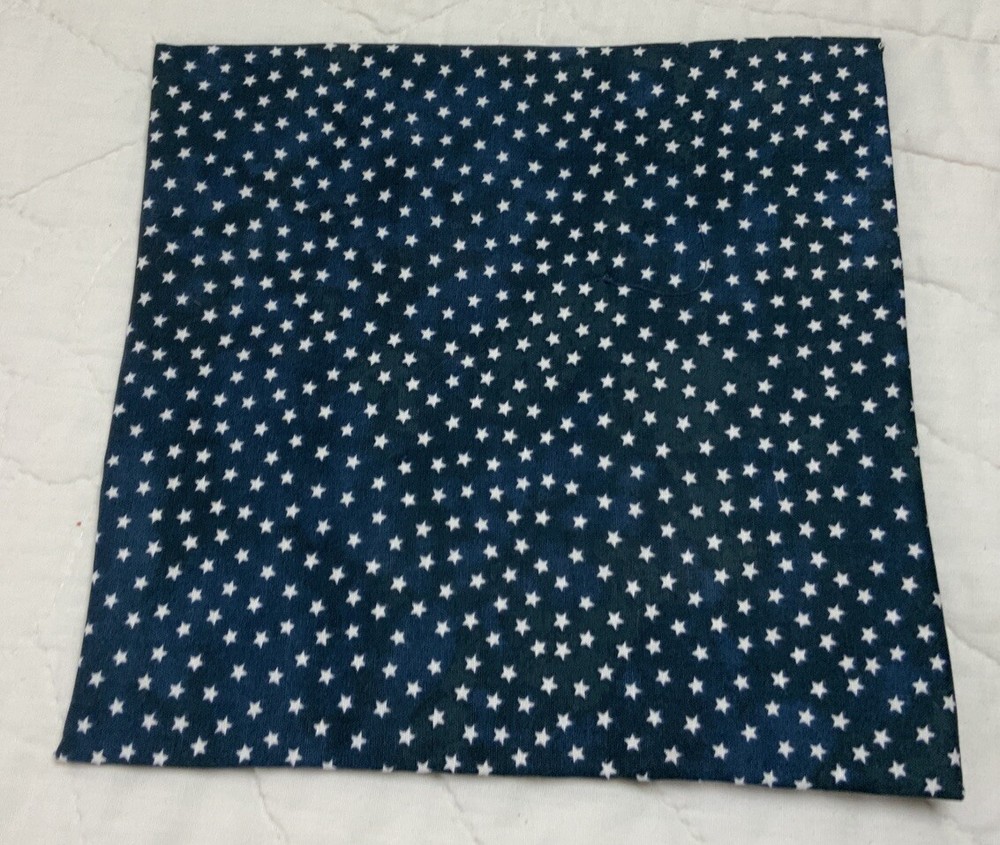 Antique Vintage Patchwork Quilt Table Topper, Nine Patch With Triangles, Navy