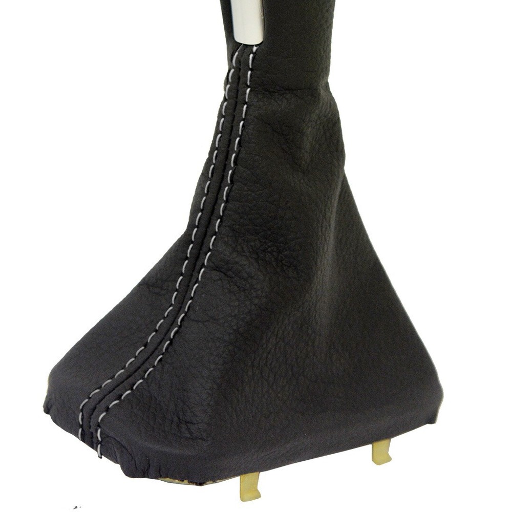 Fits 2003-2012 Range Rover 322 Leather Automatic Shift Boot Cover Gray Stitch