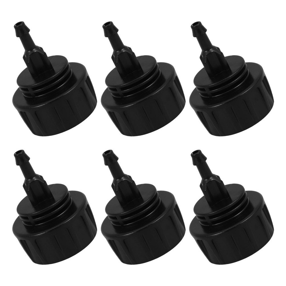 6 Pcs Hose Coupling Replacement Quick Connect Drip Irrigation Adapter Black