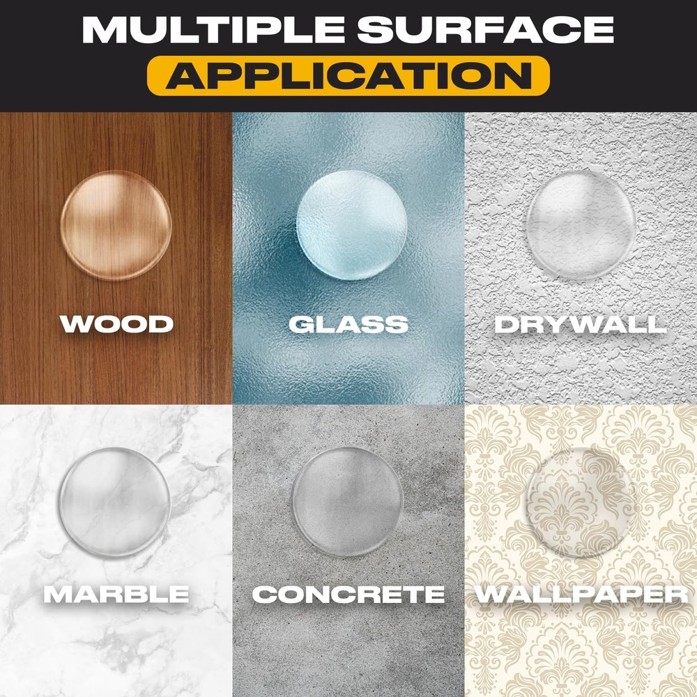 Strongest Door Stoppers for Wall 2" (8 Pack) - Self Medium Pack), Clear