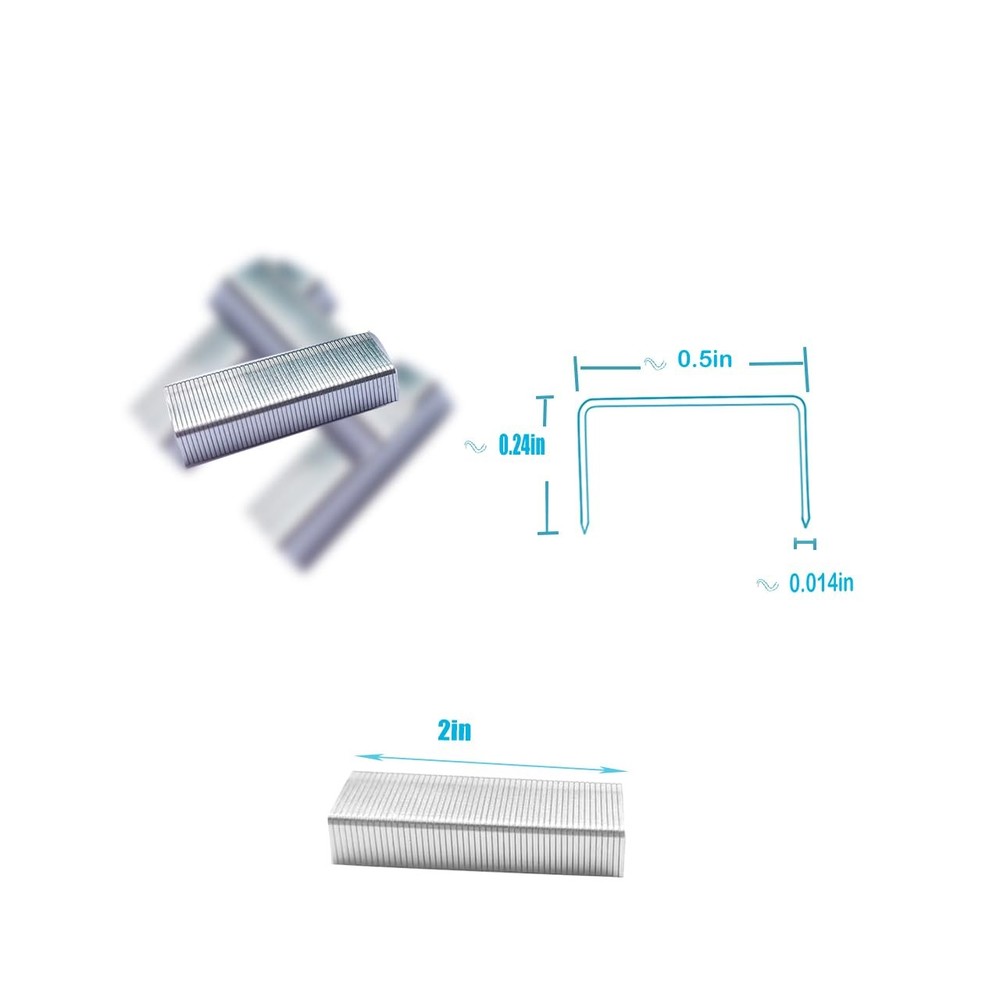 Galvanised Staples 26/6 Type 1/4 Inch Sharp Chisel Point Design Staples for