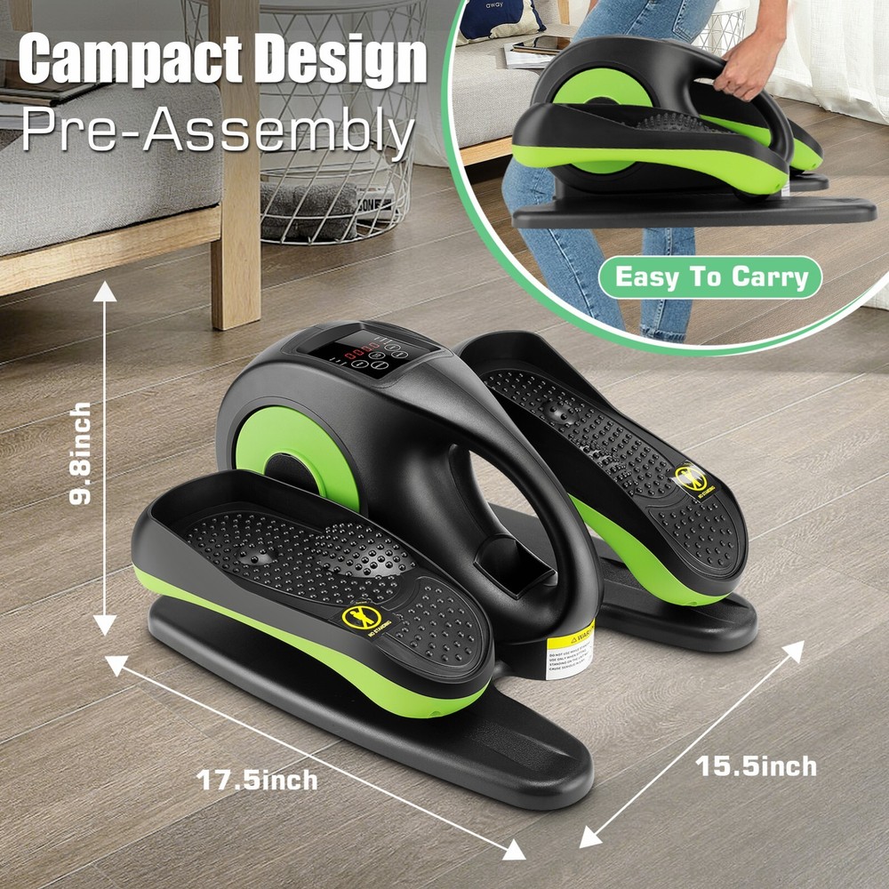 Ellipse Electric Elliptical Machine w/LCD Under Desk Leg Exerciser Fully Assembl