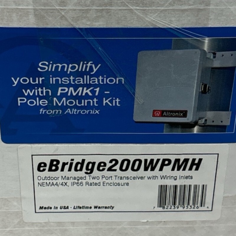 Altronix eBridge200WPM EoC or Long Range Ethernet 2 Port Transceiver