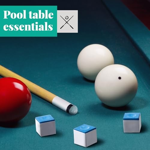 24 Pool Cue Chalks and 24 Billiard Cue Tips Replacement Kit with Ferrules