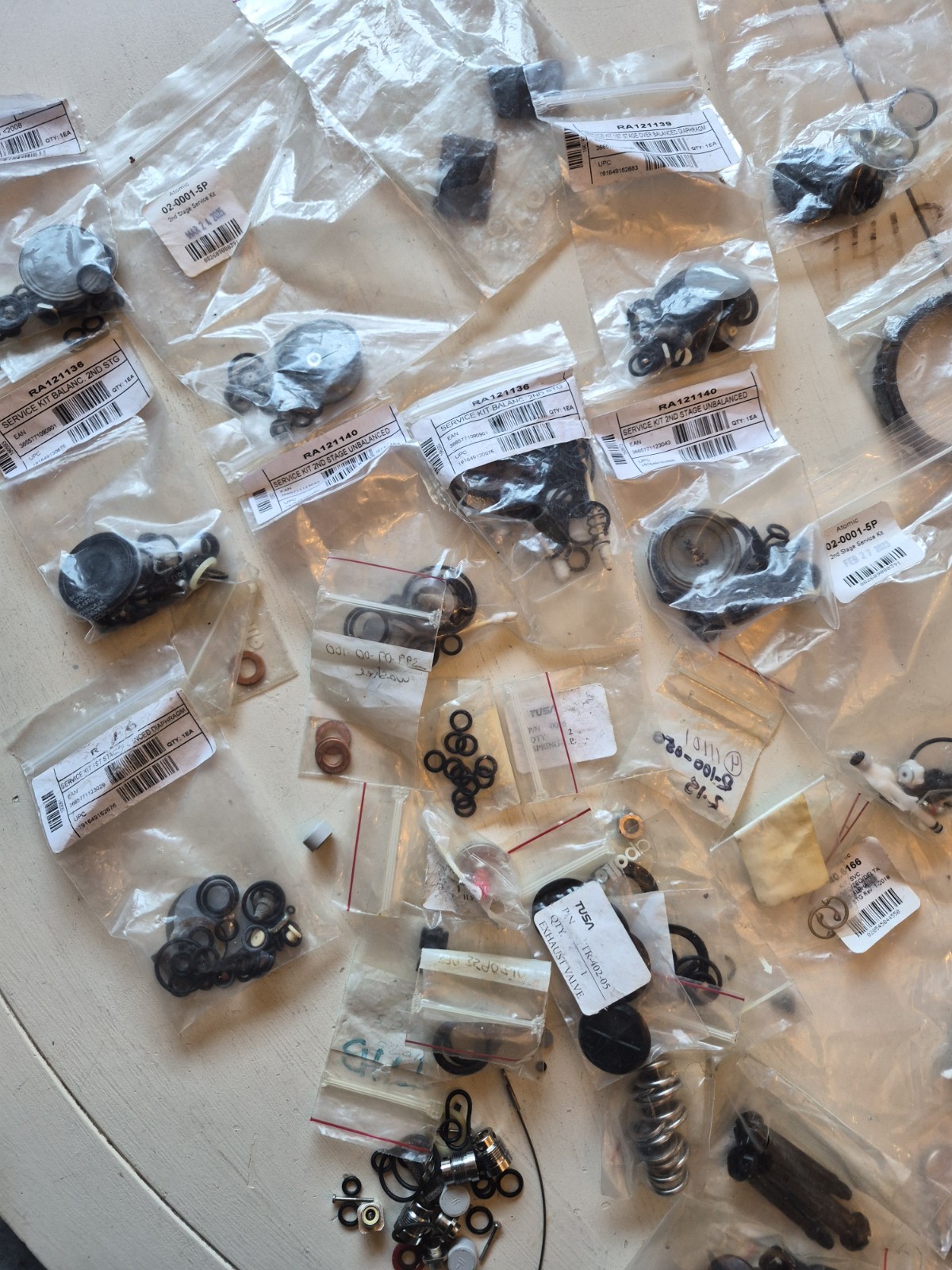 Huge Lot of Scuba Diving Equipment - Mares, Oceanic, Atomic, Apollo & More! Read