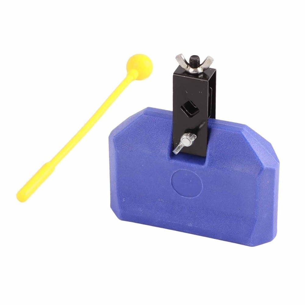 Blue Environmentally Friendly Plastic Percussion Instruments Block Latin Drum
