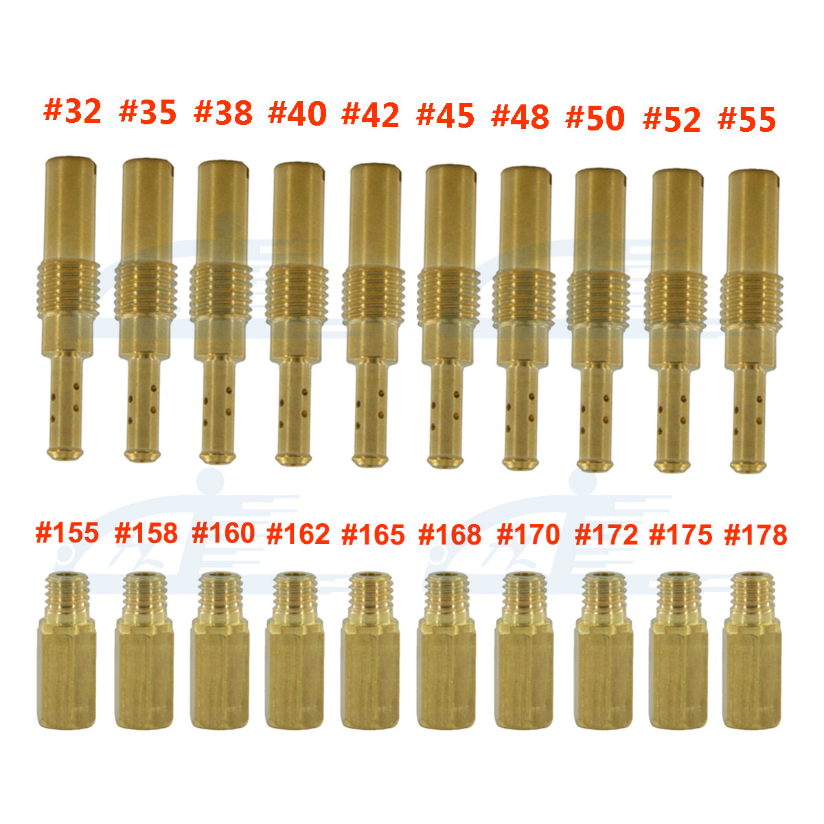 20Pcs Carburetor Main Jet & Slow Pilot Jet Kit Set For Pwk Keihin Oko Cvk T MOTO