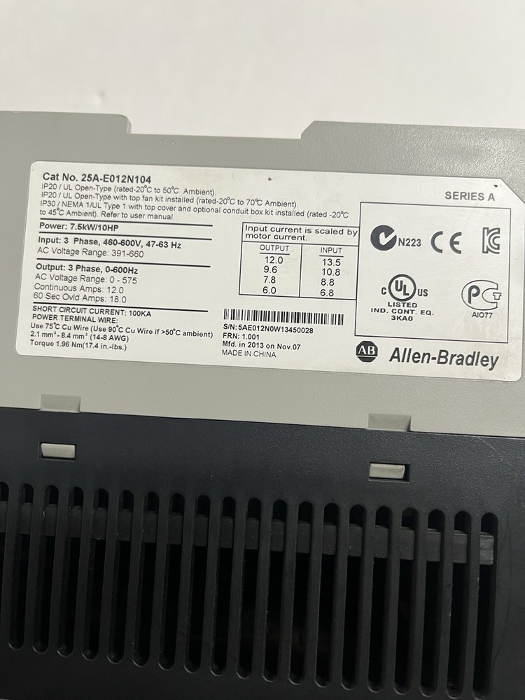 Powerflex 523 Cat No. 25A-E012N104