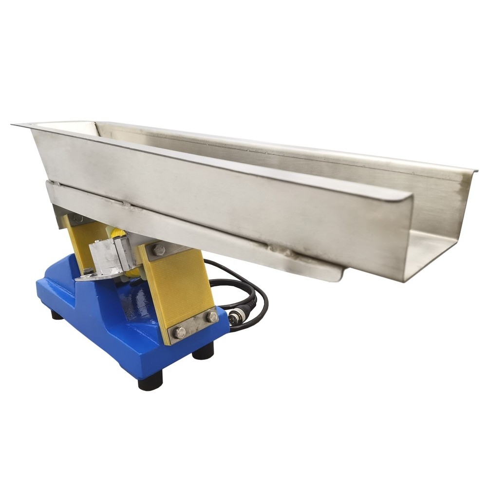 110V Micro Electromagnetic Vibrating Feeder Granular Materials Shaking Conveyor