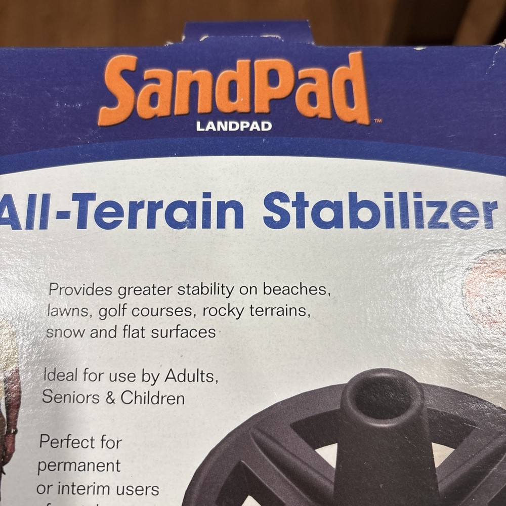 SandPad All Terrain Stabilizer Cane Tip (Single Pack)