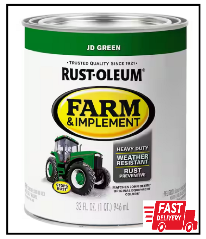 1 qt. Farm & Implement J.D. Green Gloss Enamel Paint (2-Pack)