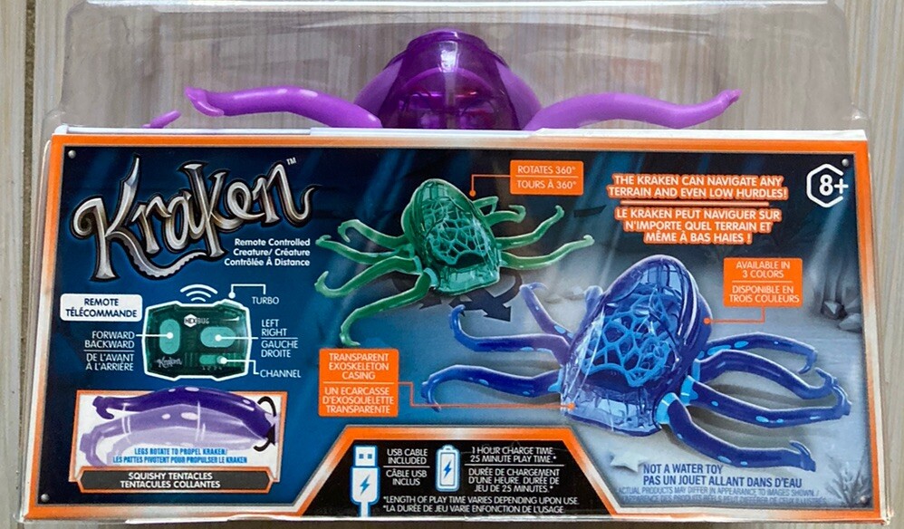 HEXBUG Kraken Remote Control (Purple) NEW 8+