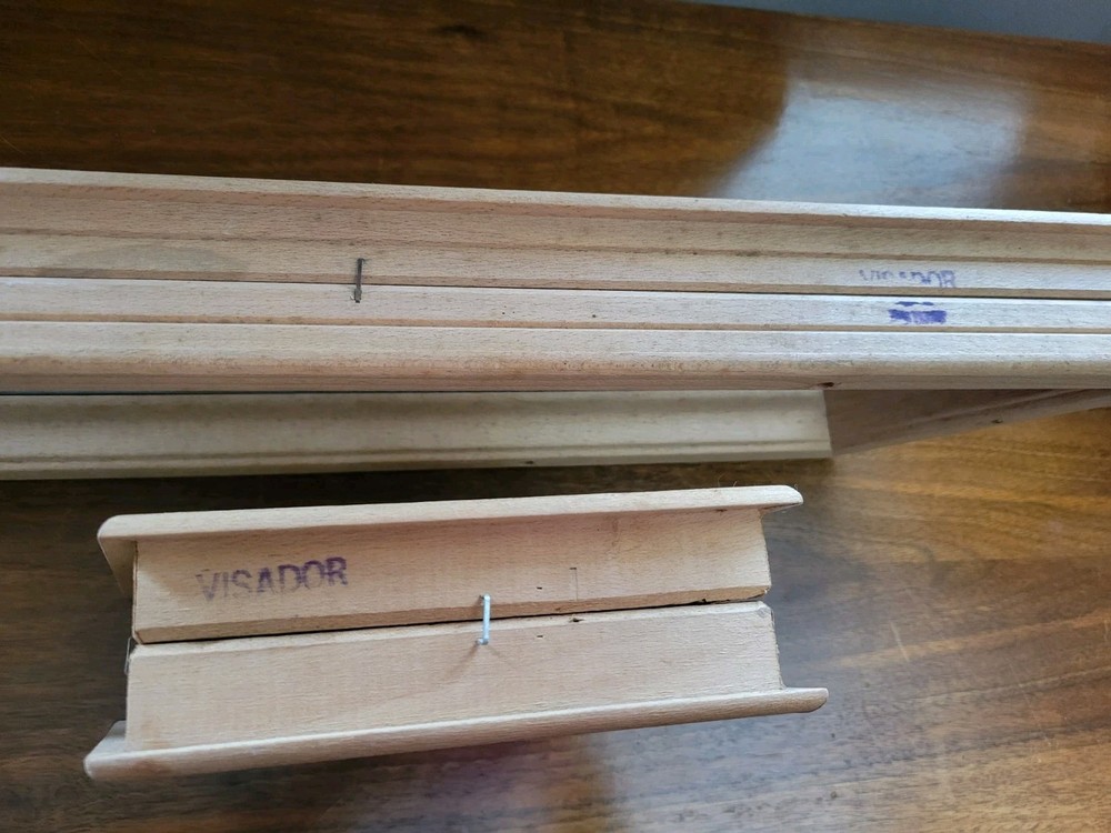 2 Small Visador Diagonal Door Windows