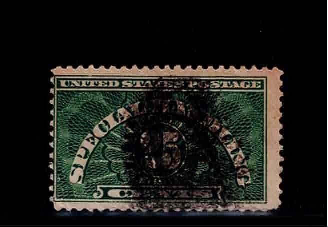 US Scott #QE4, Single 1925 Special Handling 25c Average Used