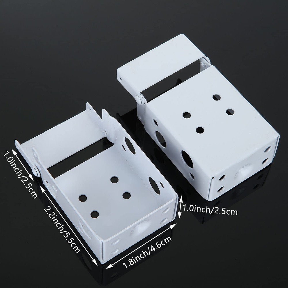 12 Pcs Blind Brackets 2 Inch Low Profile Mounting Bracket for Window Blinds (...