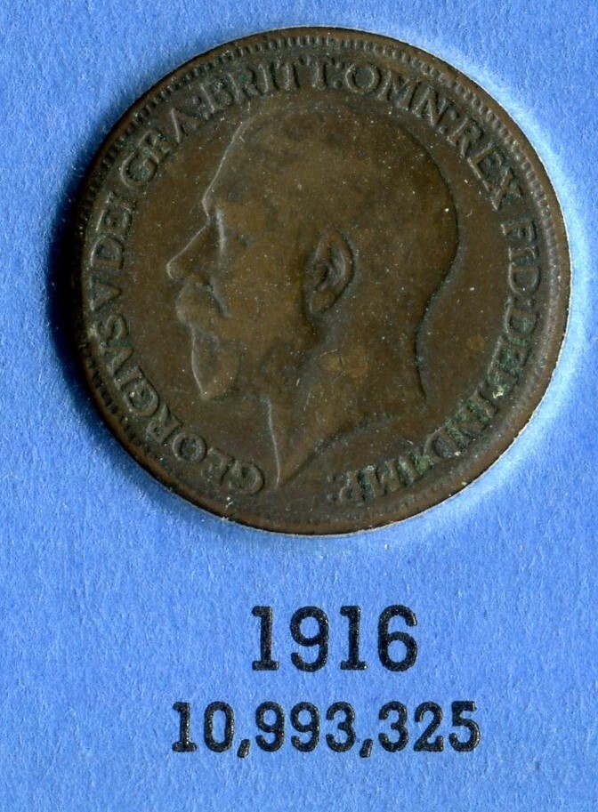 Foreign Coin - Great Britain - One Farthing 1916
