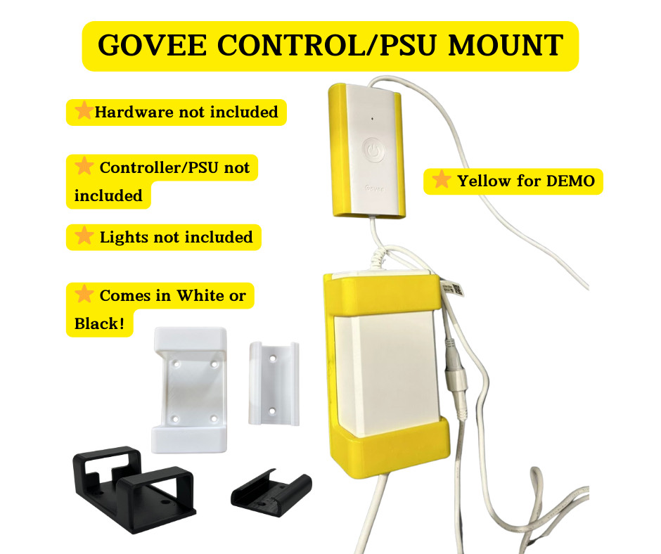 Govee Permanent Lights Controller & PSU Mounts/Brackets