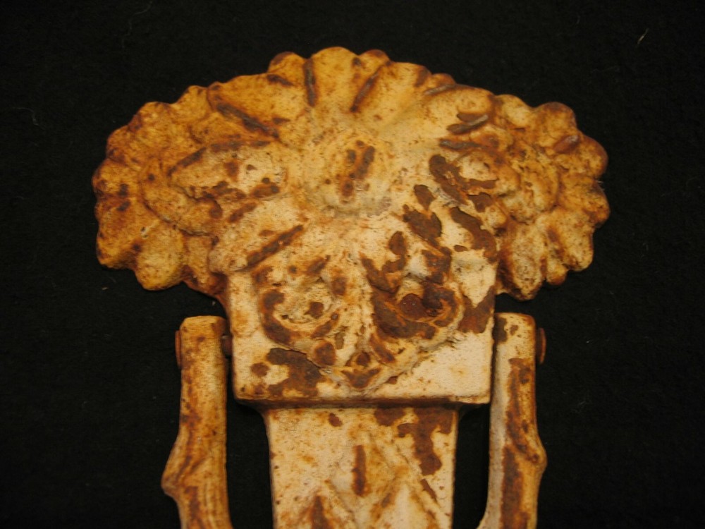 cast iron door knocker flowers