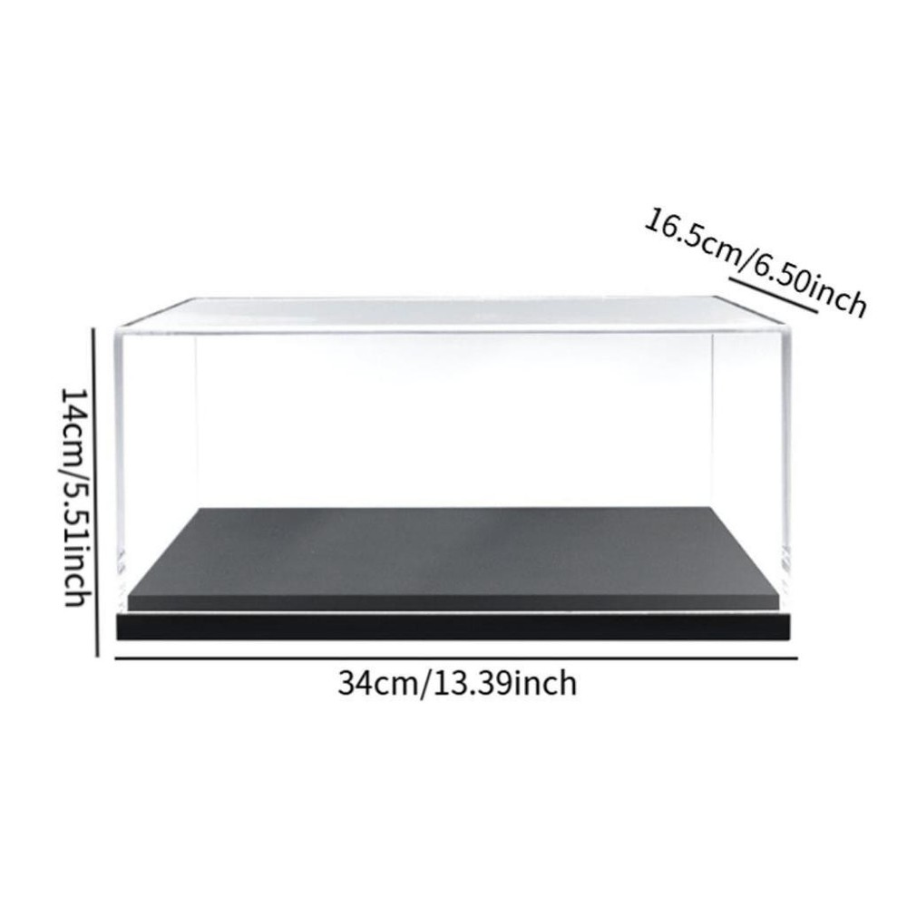 Acrylic Display Case Model Figure Display Case Storage Box with Base