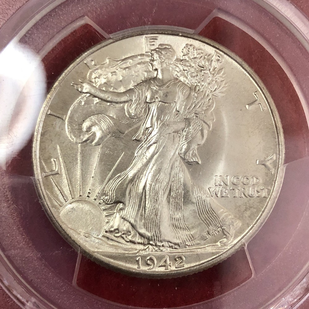 Nice 1942 Walking Liberty Half Dollar PCGS MS66