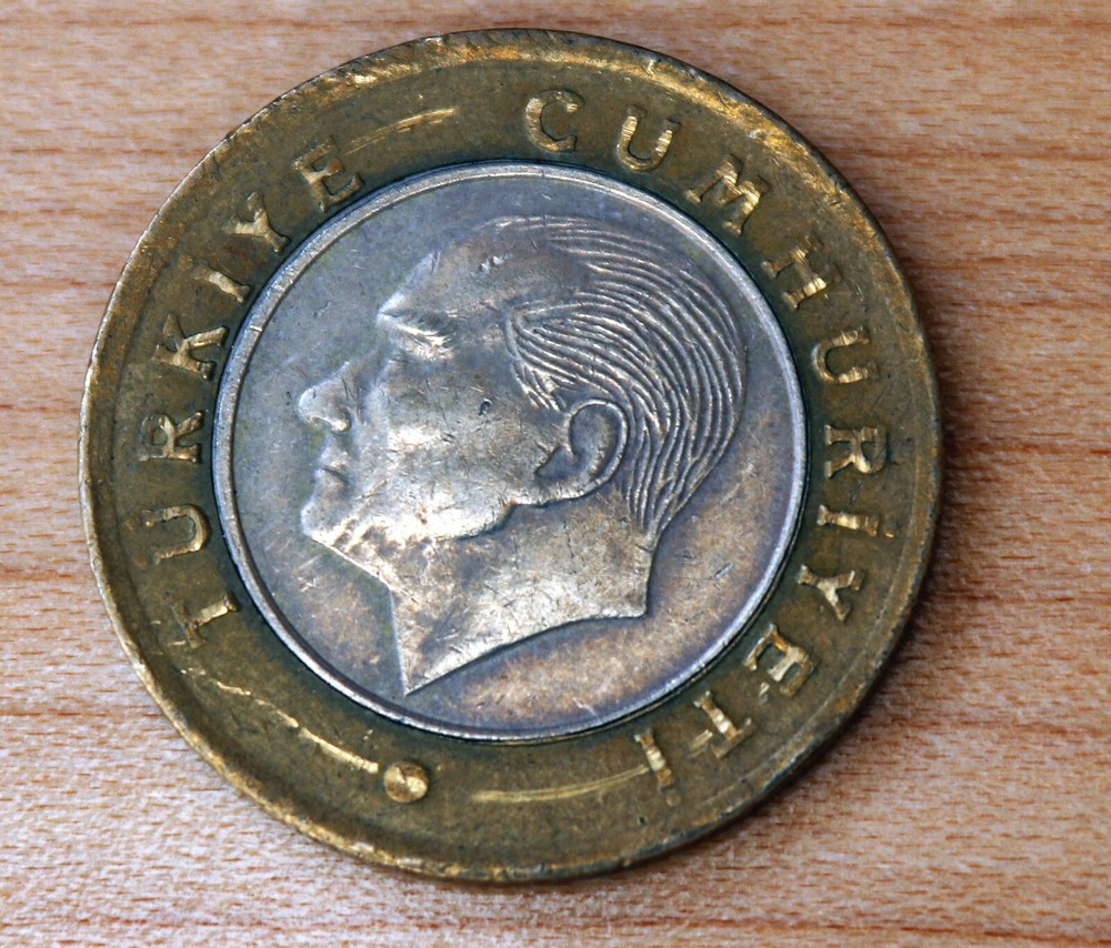 2015 Turkey 1 Lira Bi-Metallic