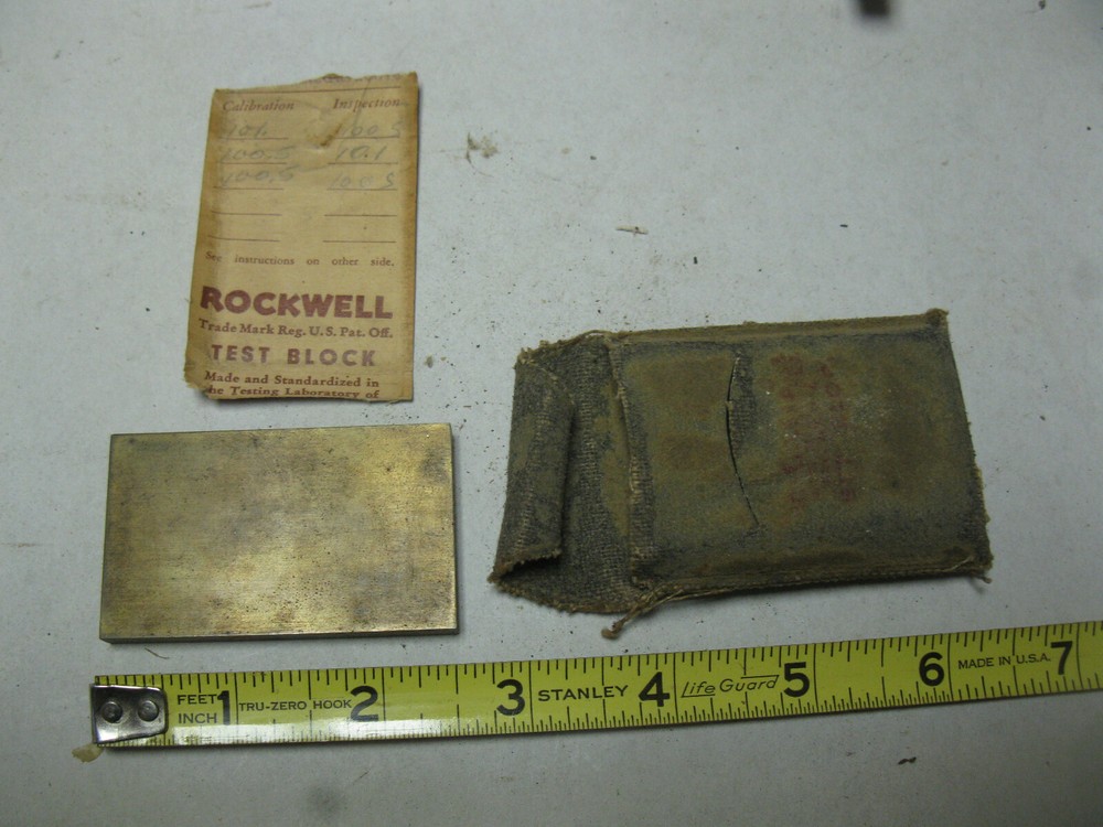 Rockwell Hardness Test Block