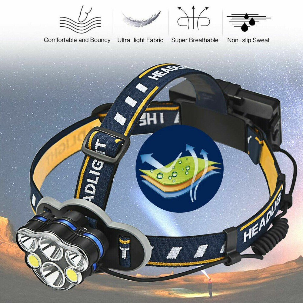 Super Bright 7 LED Headlamp Headlight Flashlight Head Torch