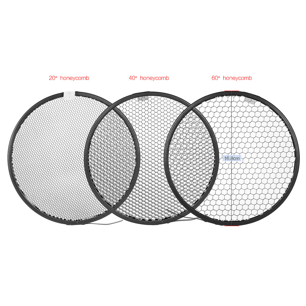 7"in Flash Strobe Speedlite Light Reflector Diffuser Honeycomb Bowens M6Y0