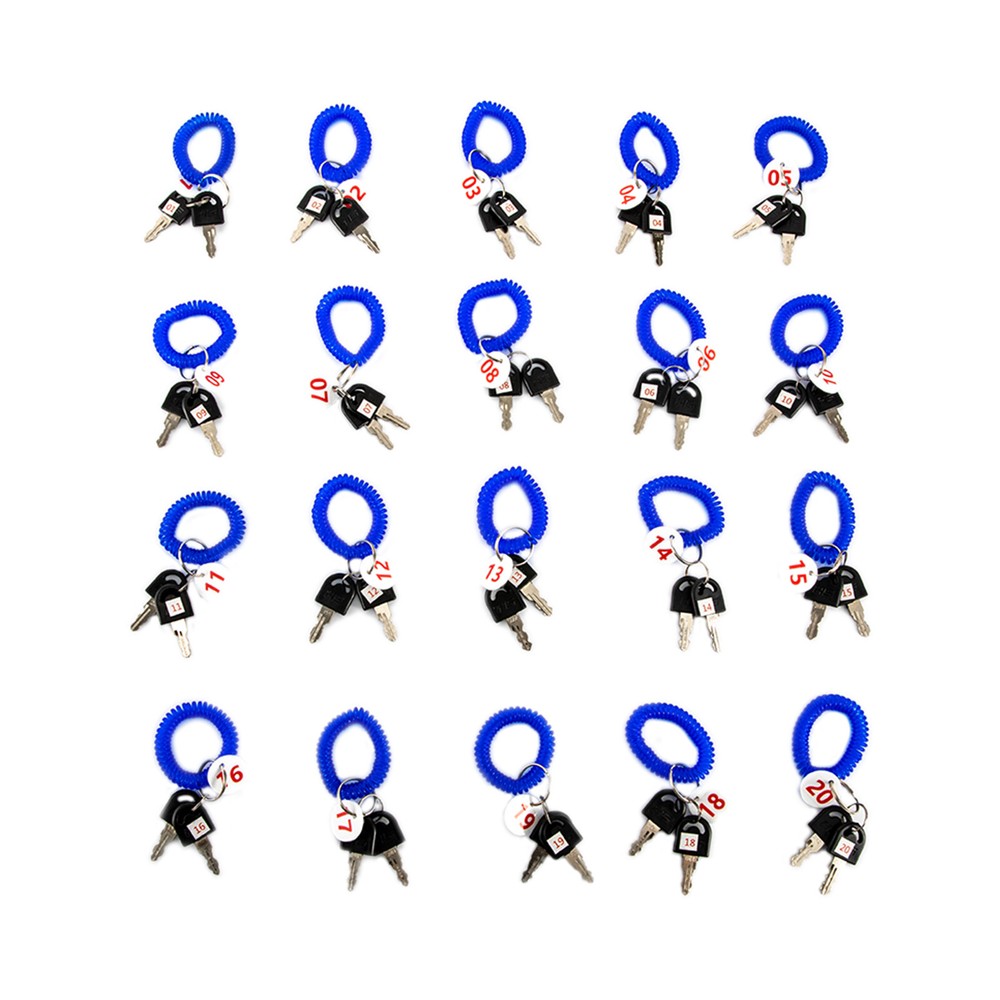 Clear Acrylic Cellphone Locker Rectangular Cell Phone Storage Box with Keys