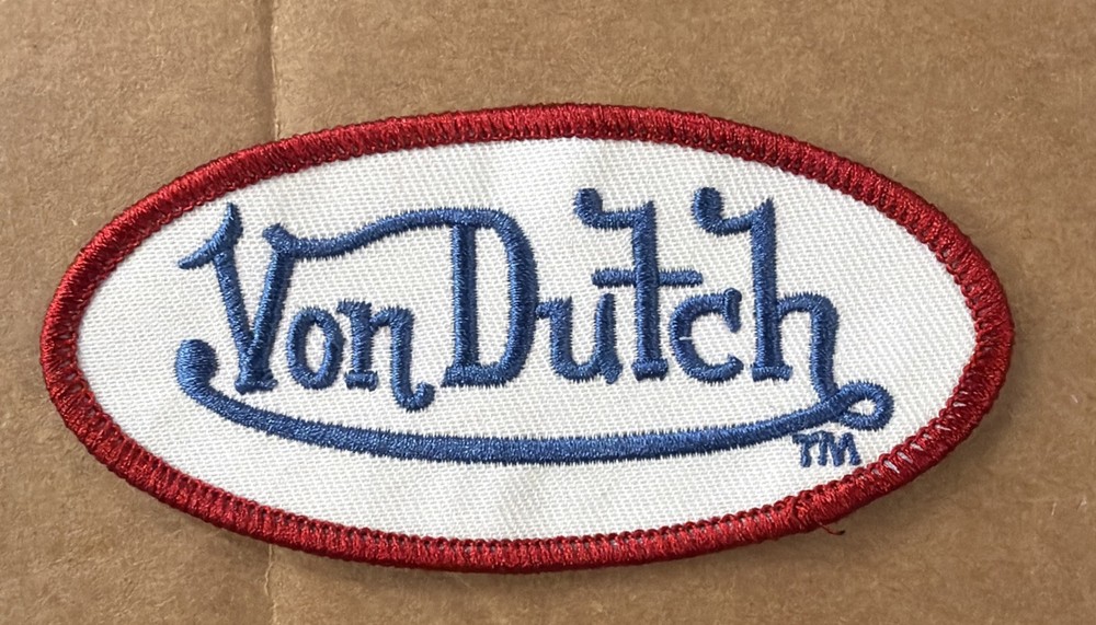 Embroidered Trucker  Von Dutch Patch  Sew On 4” X 2”