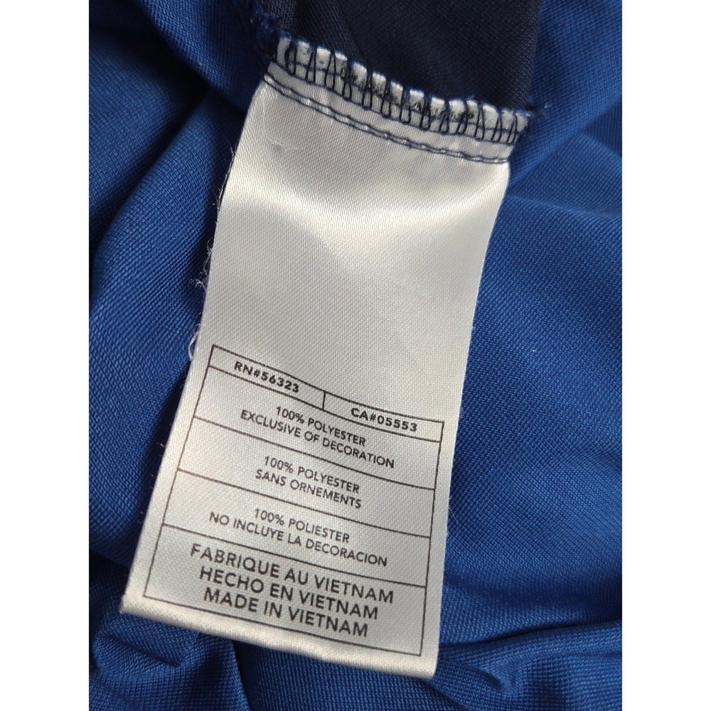 Nike Golf Windbreaker Mens Large Blue Pullover Jacket Quarter Zip Athletic