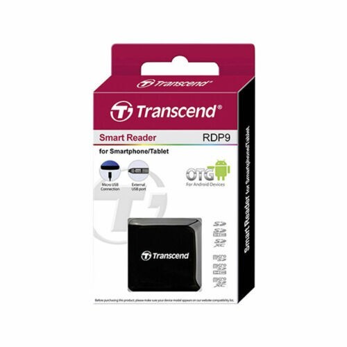 Transcend RDP9 Card Reader OTG for Android Smartphone Tablet Micro SD SDHC SDXC
