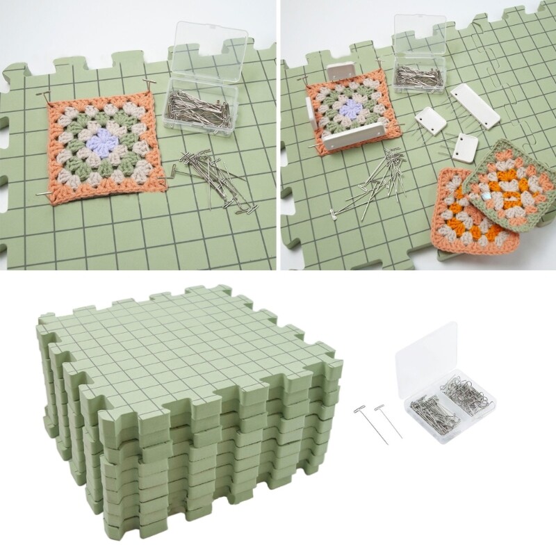 Thick Grids Board EVA Blocking Mats Crochet Blocking Mats for Knitting