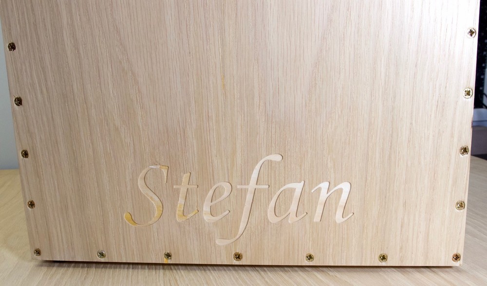 personalised cajon with on/off snare