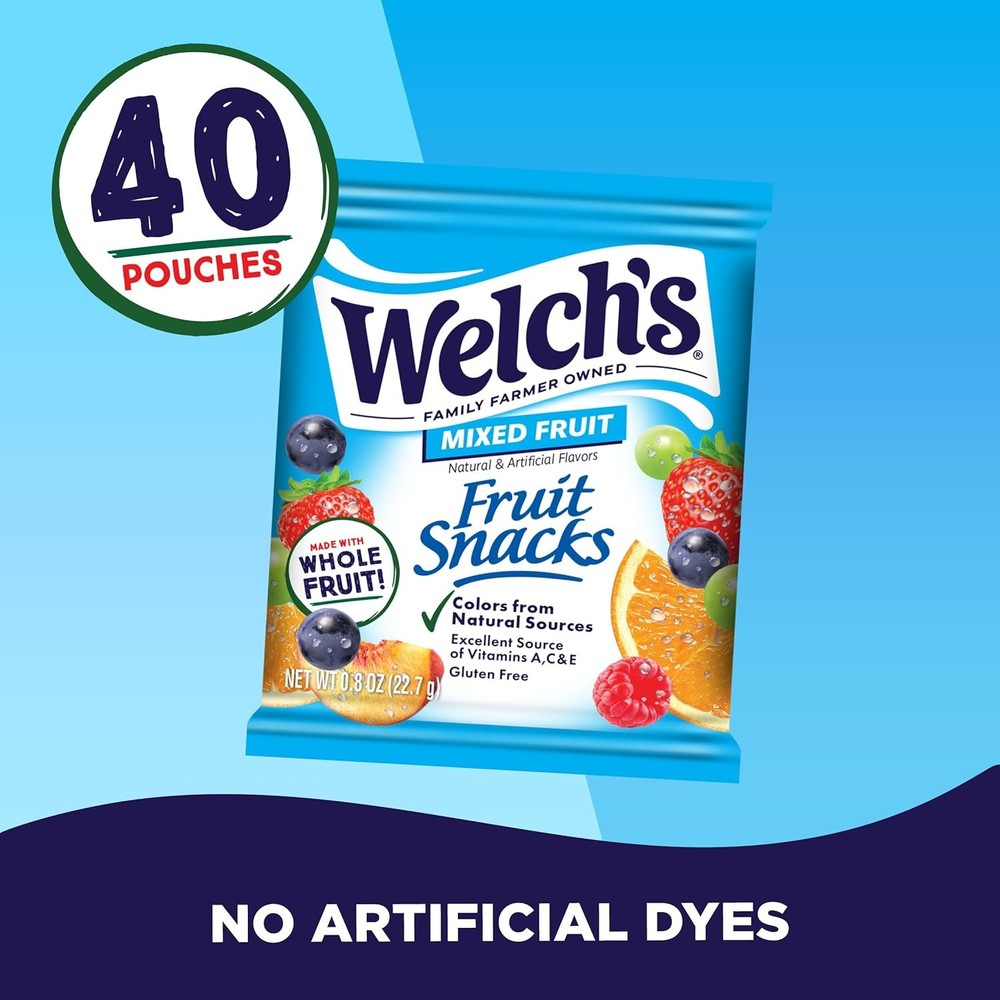 Welch's Lunchbox Perfect Mixed Fruit Snacks
