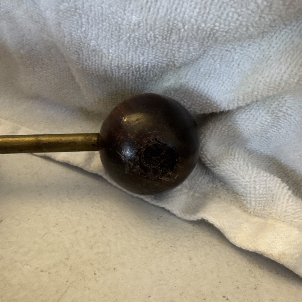 Vintage Muzzleloader Ball Starter Brass & Wood
