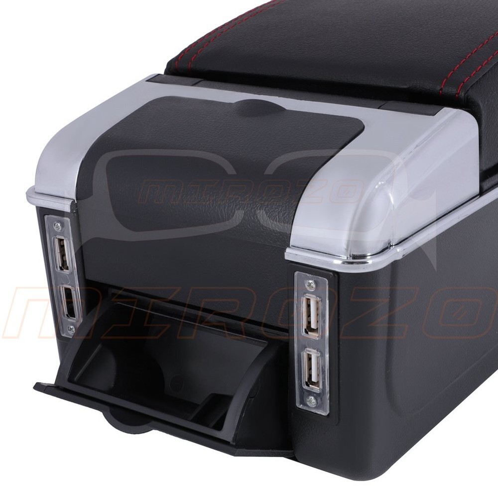 For Nissan Juke 2010-2015 Front Leather Console Container Armrest Storage Box