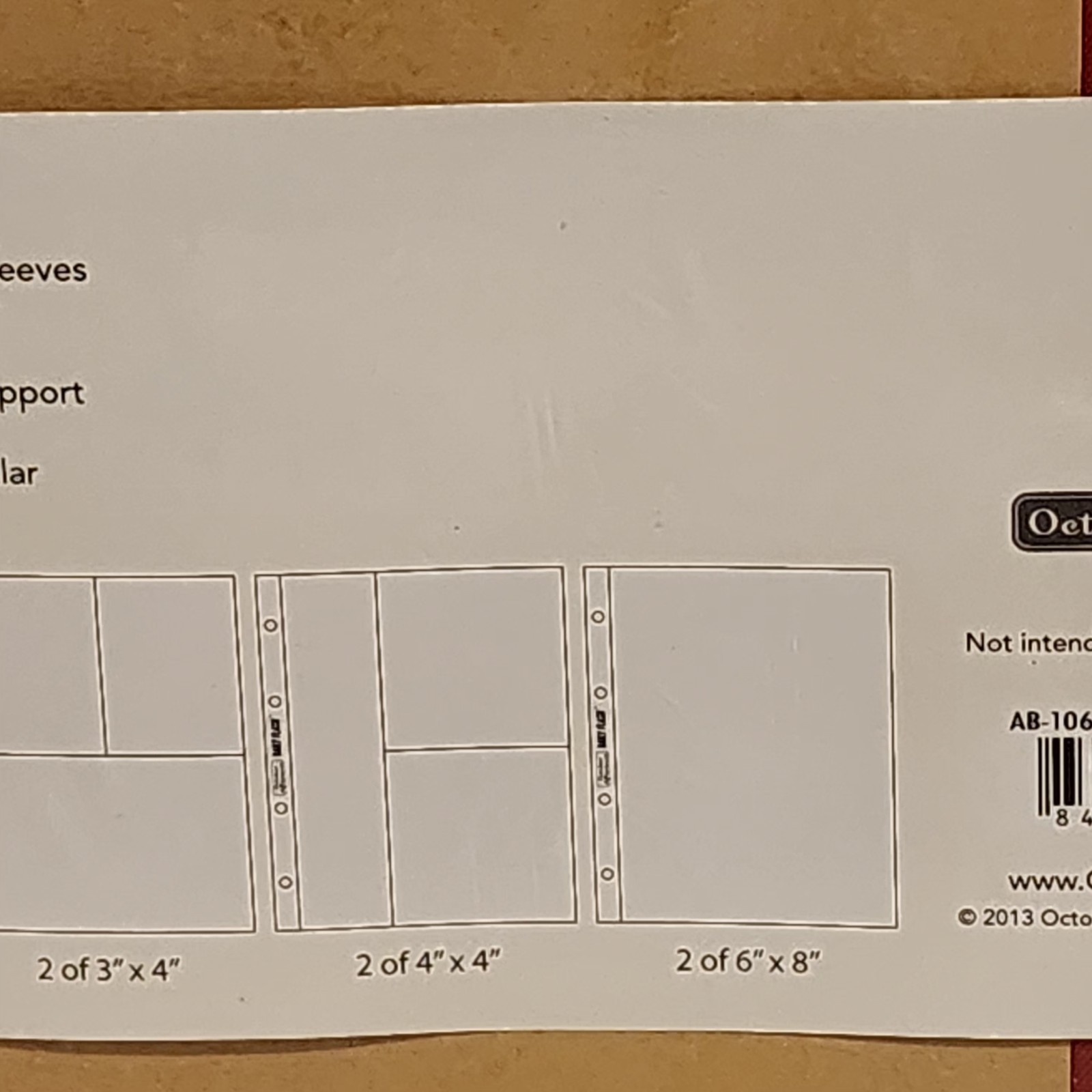 October Afternoon Daily Flash 6x8 D-ring Scrapbook Album Binder -Poppy