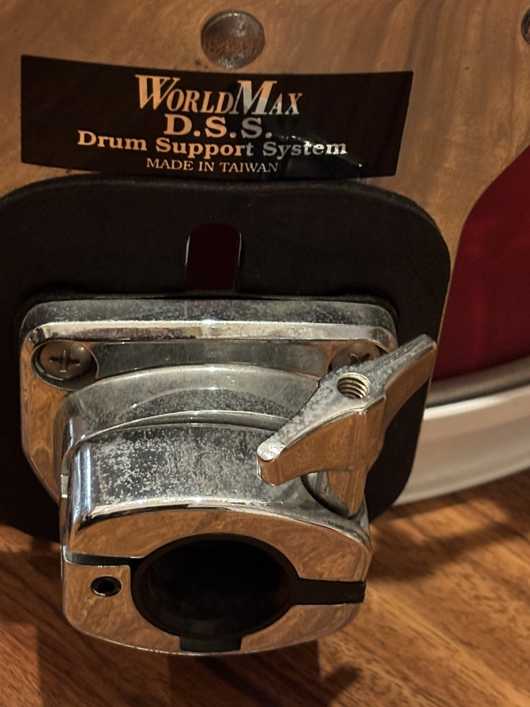 Evans 12" Round Red Drum Drumhead with World Max Drum Support System